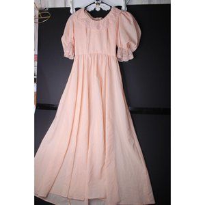 Creations by Aria Vintage 9/10 Peach Lace Women's Dress